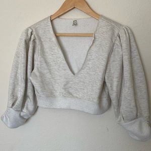 Cropped free people sweater